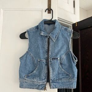 Guess Blue Denim Vest